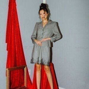 Vintage Escada Lace Applique 2-Piece Set